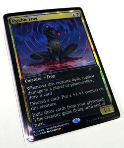 FOIL! MTG Psychic Frog Store Championship Promo! Magic The Gathering - Image 2