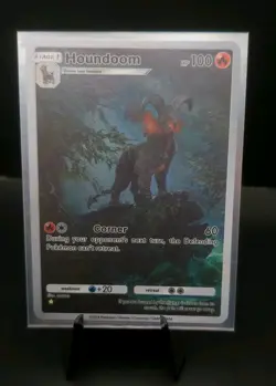Pokemon TCG Pocket Houndoom CUSTOM Holofoil Full Art Card With Texture - Image 3