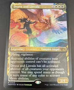 MTG Drana and Linvala SHOWCASE FOIL March of the Machine 305 - Image 1