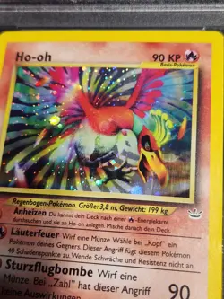 Ho-oh 7/64 Neo Revelation PSA 8 Double Holo German 2001 Pokemon TCG - Image 3