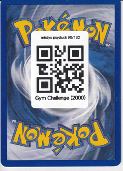 Misty's Psyduck Unlimited Common Gym Challenge 090/132 LPVintage Pokemon Trading - Image 2