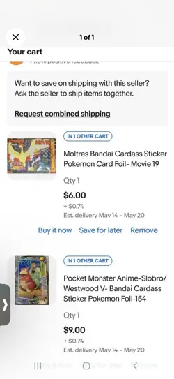 PoKemon Sticker Cardass Bandai 12 Card Lot - Doege-39 Only - Image 1