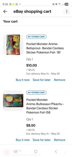 PoKemon Sticker Cardass Bandai 12 Card Lot - Doege-39 Only - Image 3