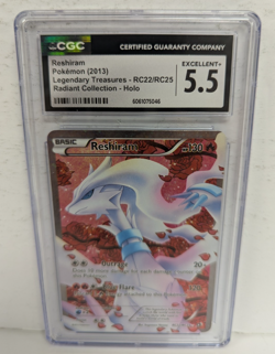 Reshiram Pokemon (2013) Legendary Treasures Radiant Collection Holo CGC 5.5 - Image 1