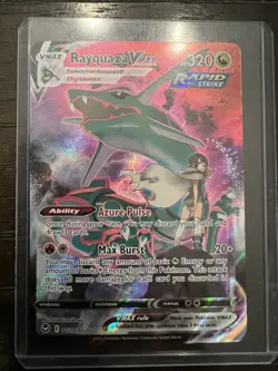 Pokemon Rayquaza VMAX Holo Card - Image 1