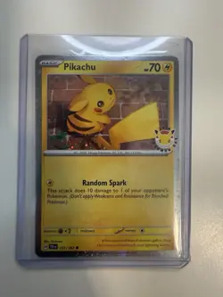 Pikachu 051/162 - Pokemon Day 2026 Stamped 30th Anniversary Cosmos - Near Mint - Image 1