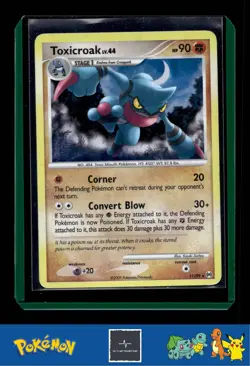 Pokemon Platinum Arceus 11/99 Toxicroak Holo - Image 1