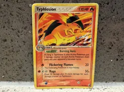 Typhlosion 17/115 Rare Non Holo EX Unseen Forces Pokemon Card Heavy Play - Image 1