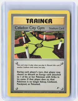Celadon City Gym 107/132 Uncommon Gym Heroes Pokemon Unlimited Near Mint - Image 1