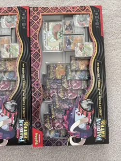 Pokemon Paldean Fates Great Tusk Iron Treads Ex Premium Collection - Lot Of 2 - Image 3
