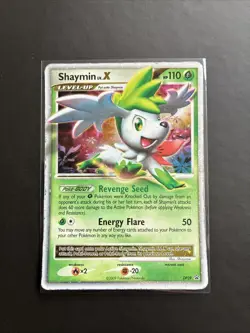 Pokemon TCG Shaymin LV.X DP39 Black Star Promo Card 2009 MP - Image 1
