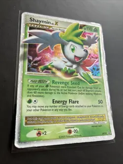 Pokemon TCG Shaymin LV.X DP39 Black Star Promo Card 2009 MP - Image 2