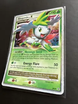 Pokemon TCG Shaymin LV.X DP39 Black Star Promo Card 2009 MP - Image 3