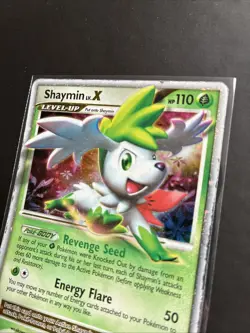 Pokemon TCG Shaymin LV.X DP39 Black Star Promo Card 2009 MP - Image 4
