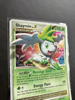 Pokemon TCG Shaymin LV.X DP39 Black Star Promo Card 2009 MP - Image 5