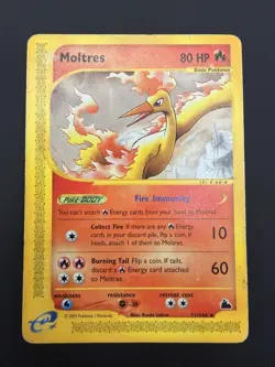 POKEMON TCG MOLTRES 21/144 NON HOLO RARE SKYRIDGE - Image 1