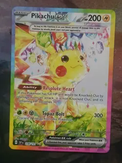 Pokemon Surging Sparks Pikachu ex 238/191 SIR - Super clean/centered - Image 1