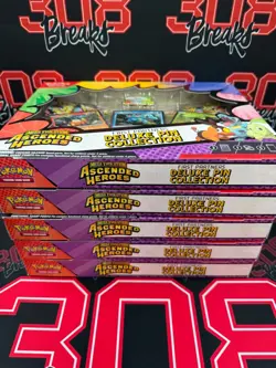 Pokemon TCG Ascended Heroes First Partners Deluxe Pin Collection 5 BOX LOT - Image 2