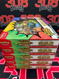 Pokemon TCG Ascended Heroes First Partners Deluxe Pin Collection 5 BOX LOT - Image 3