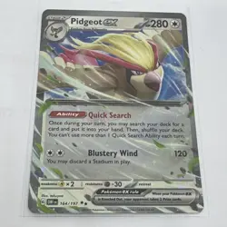 Pidgeot ex 164/197 Pokemon TCG Obsidian Flames Holo - Image 1