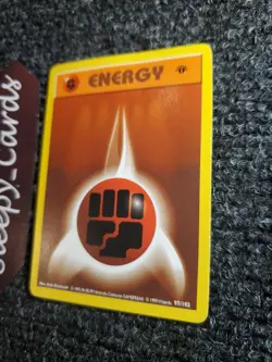 Fighting Energy 97/102 1st Edition Base Set Shadowless 1999 Pokemon LP - Image 2
