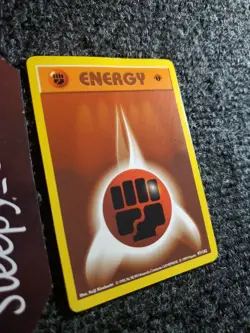 Fighting Energy 97/102 1st Edition Base Set Shadowless 1999 Pokemon LP - Image 3