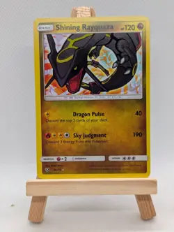 Shining Rayquaza 56/73 Rare Pokemon Shining Legends Shiny Holo LP - Image 1