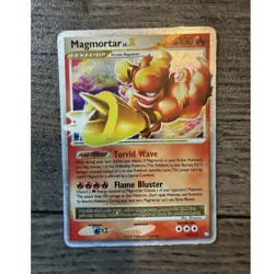 Pokemon Magmortar LV.X 123/123 Mysterious Treasures Ultra Rare Holo 130 HP - Image 1