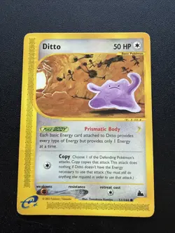 Ditto 51/144 Common Skyridge Pokemon Moderately Played - Image 1