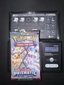 🔥Heavy 22.44🔥Pokemon Prismatic Evolutions Booster Pack Sealed! Demi-God Pack!U - Image 1