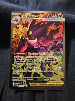 POKEMON ASCENDED HEROES MEGA GENGAR EX 284/217 SPECIAL ILLUSTRATION RARE SIR NM+ - Image 1