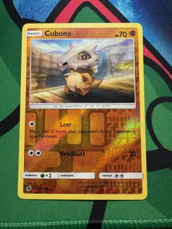 Cubone 52/111 Rev Reverse Holo Crimson Invasion Sun & Moon SM Pokemon - Image 1