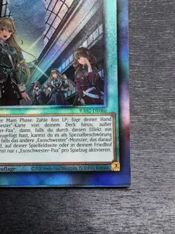 YuGiOh! Exosister Pax RA02 - Error Misprint Miscut 1st Edition NM German - Image 5
