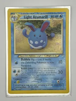 Pokemon Neo Destiny Light Azumarill 13/105 Holo Rare - Image 1