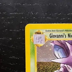 Pokemon Giovanni's Nidoking Holo Rare 7/132 Gym Challenge LP Excellent Condition - Image 3