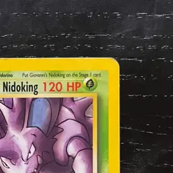 Pokemon Giovanni's Nidoking Holo Rare 7/132 Gym Challenge LP Excellent Condition - Image 4