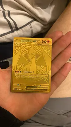 Pokemon TCG Gold Mega Charizard Y EX - Ascended Heroes 294/217 Pack Fresh - - Image 1