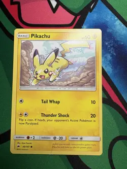 Pikachu Common Normal SM - Burning Shadows 40/147 MP Pokemon TCG - Image 1