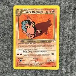 Vtg Pokemon Neo Destiny Dark Magcargo 18/105 Regular Rare LP - Image 1