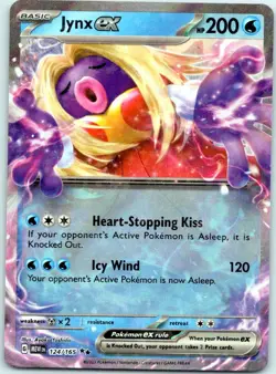 Jynx ex 124/165 Double Rare 151 Pokemon Near Mint - Image 1