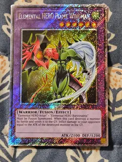 Elemental HERO Flame Wingman ( Platinum Secret Rare ) RA03-EN152Yugioh - Image 1