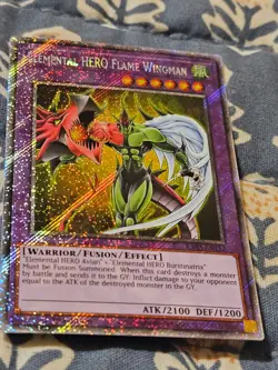 Elemental HERO Flame Wingman ( Platinum Secret Rare ) RA03-EN152Yugioh - Image 2