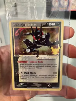 Pokemon Greninja Gold Star Promo Holo SWSH144 Celebrations SEALED LP - Image 1