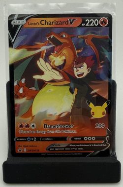 Pokemon TCG: Lance's Charizard V #SWSH133 Black Star Promo Stamped Near Mint - Image 1