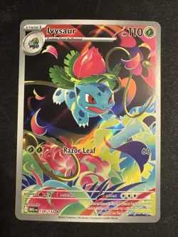 Pokemon TCG - Ivysaur 134/132 Mega Evolution Holo Rare Full Art - Image 1
