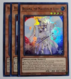 Yugioh x3 Rilliona, the Magistus of Verre MAMA-EN058 Ultra Rare 1st Edition - Image 1