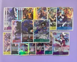 One Piece TCG English 20 SR Card Lot: OP15, OP07, EB03, EB04 - Image 1