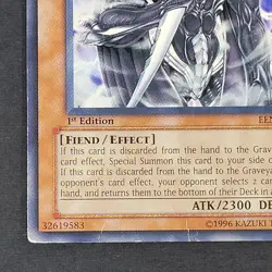 Yugioh - Sillva Warlord of Dark World - EEN-EN023 - LP/MP - 1st Edition - Fiend - Image 3