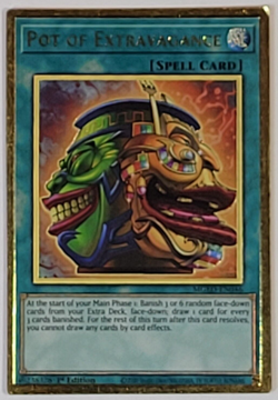 Yugioh - Pot of Extravagance - MGED-EN046 - Premium Gold Rare - 1st - NM - 2021 - Image 1