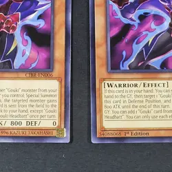 Yugioh TCG - 2x Gouki Headbatt - CIBR-EN006 - NM - 1st Ed - Circuit Break - 2017 - Image 3